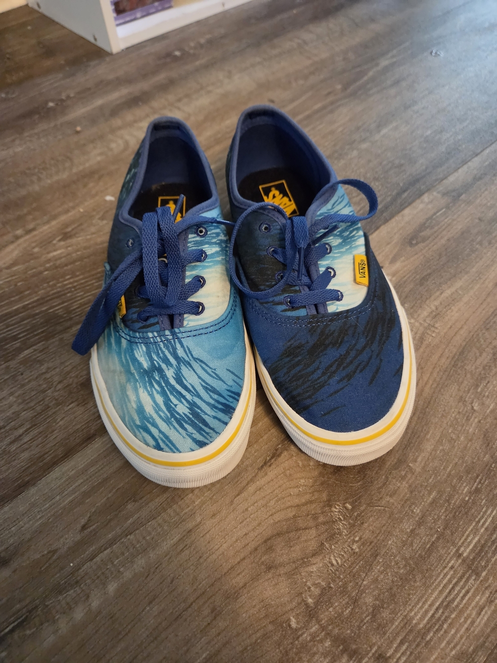 Vans x National Geographic Authentic Shoes Sz Men 5.5 Women 7 Ocean True Blue